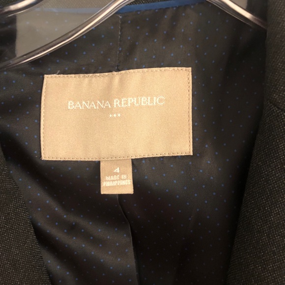 Charcoal gray nwot banana republic blazer - Picture 5 of 5
